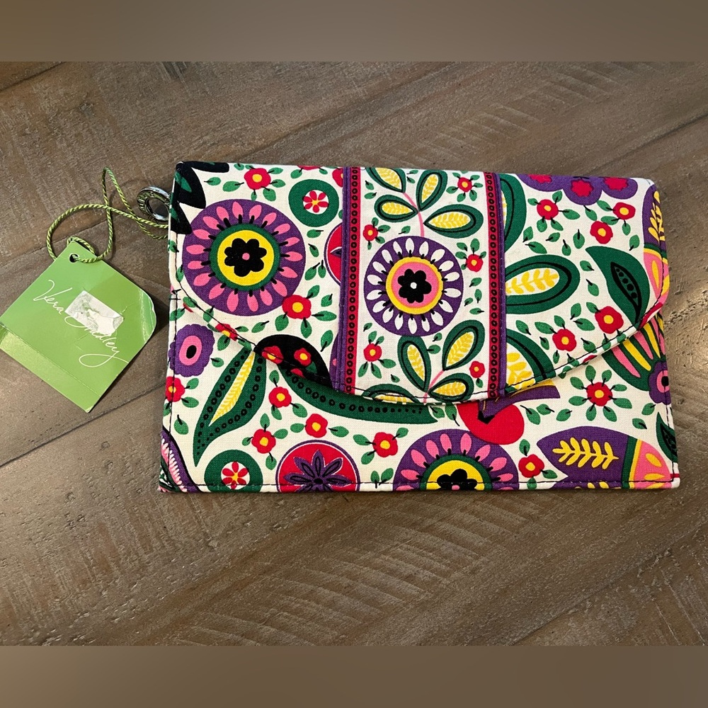 Vera Bradley Viva La Vera Multicolor Floral Travel Envelope
